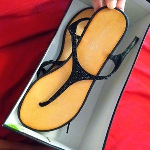 Chinese Laundry black rhinestone sandals!